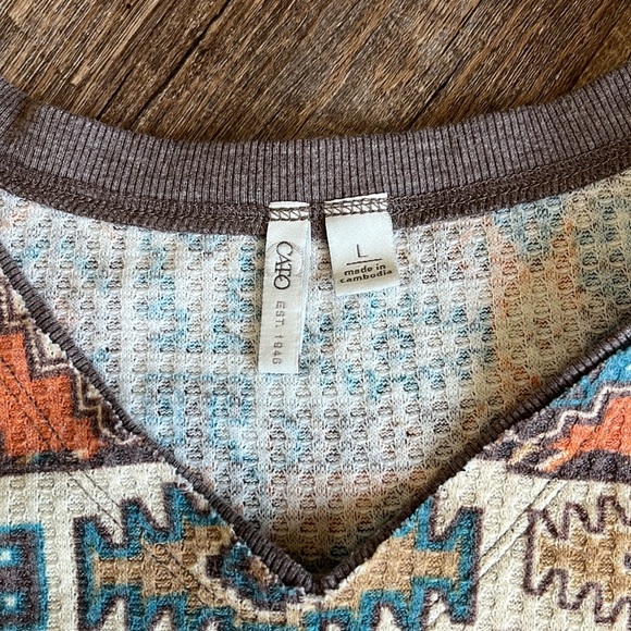 Cato Western Print Top Large - Picture 3 of 3